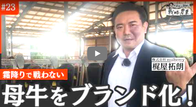 【メディア】霜降りで戦わない　母牛をブランド化した畜産家の戦略【岩佐と紐解く戦略農業#23】
